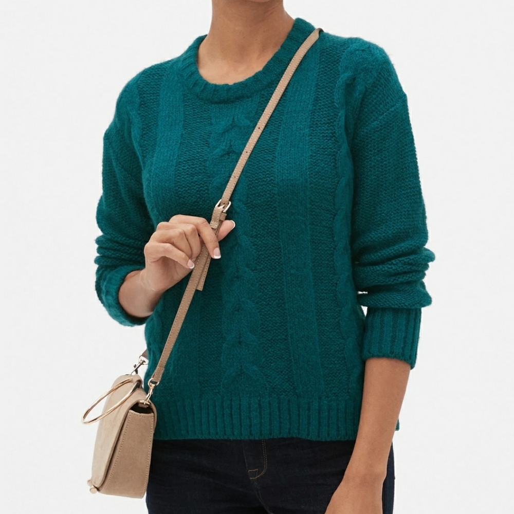 Banana Republic Cable Knit Crew-Neck Sweater